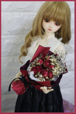 taobao agent +P sauce private cabinet+bjd/msd/Xiongmei 346 points baby uses a mini natural rose rose full star dry flower bouquet