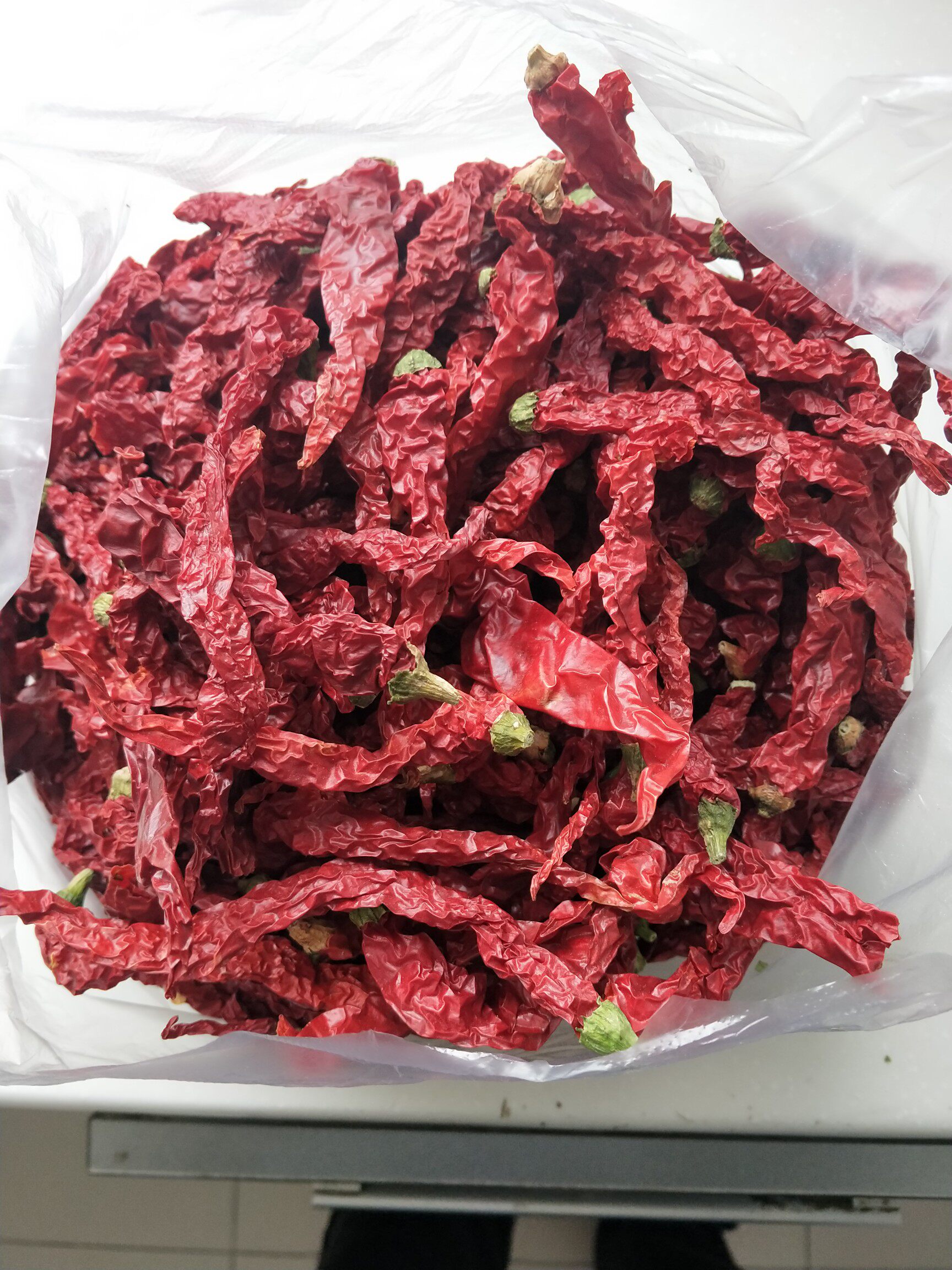 陜西秦椒乾辣椒香而微辣辣椒麪农家线辣椒红辣椒微辣特香500g包邮