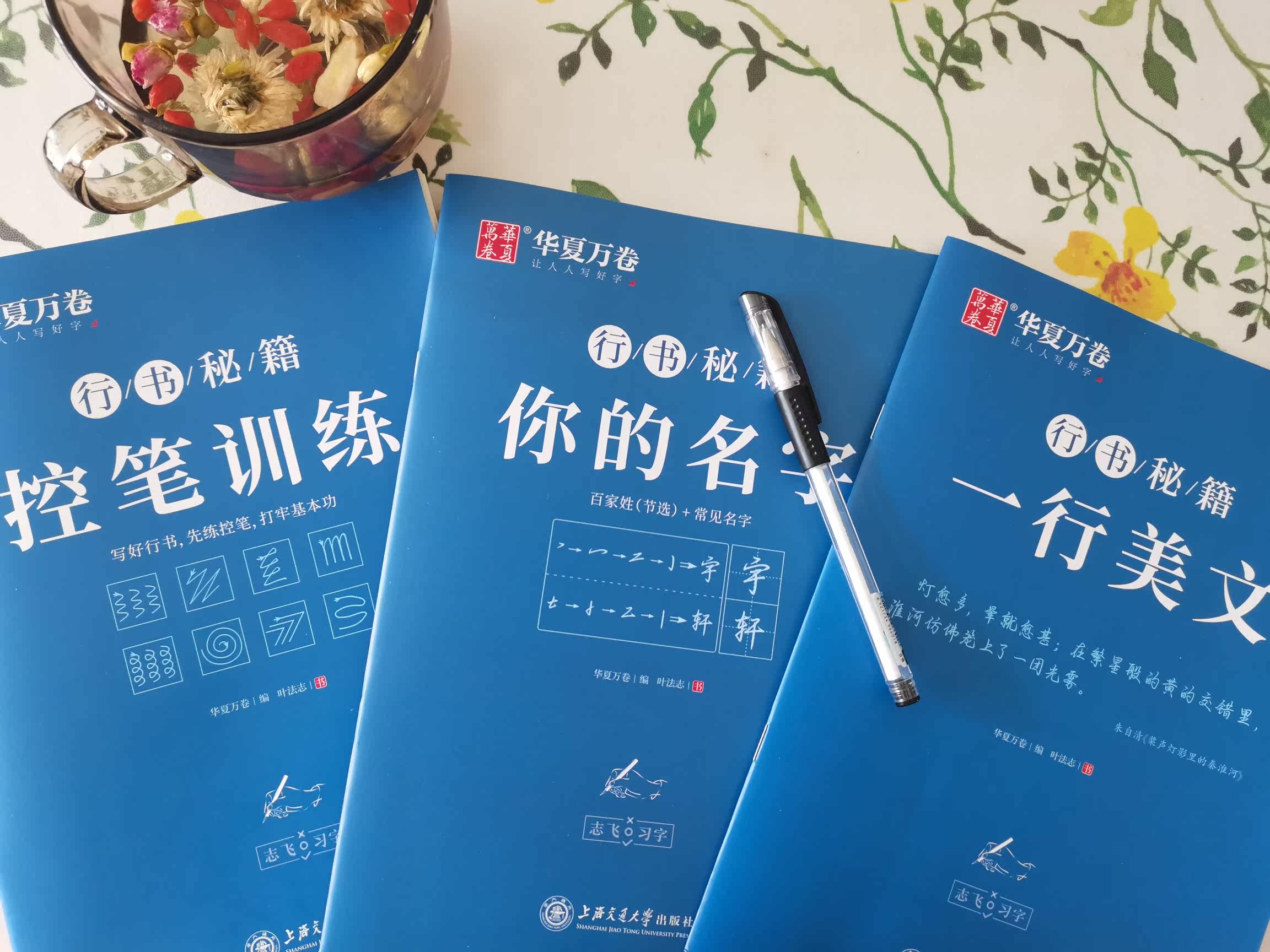 華夏萬卷字帖行書志飛習字行書控筆訓練字帖祕籍高效練字貼49法楷書行書入門教程女生字體漂亮初高中硬筆書法成年男大學生臨摹練字