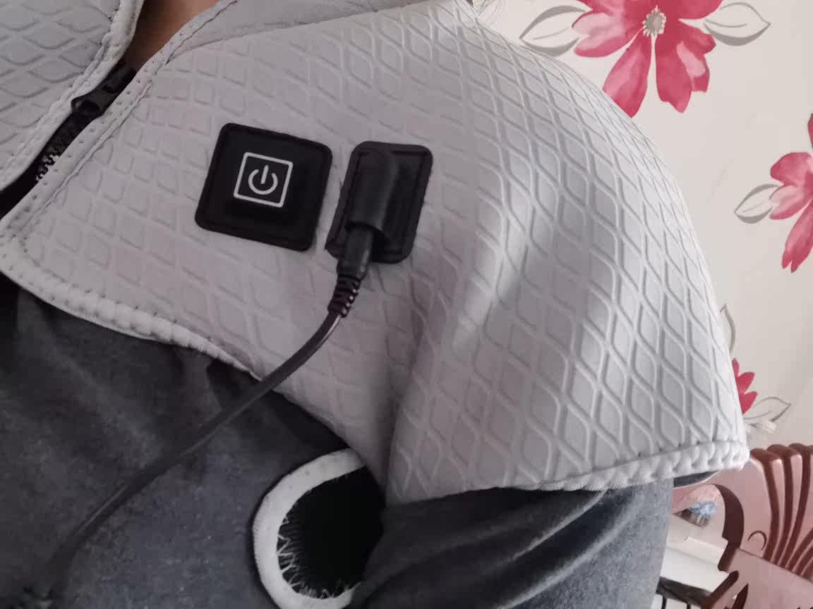 艾芯电加热护肩膀护肩颈椎坎肩睡觉坎肩加厚保暖男女肩周热敷包