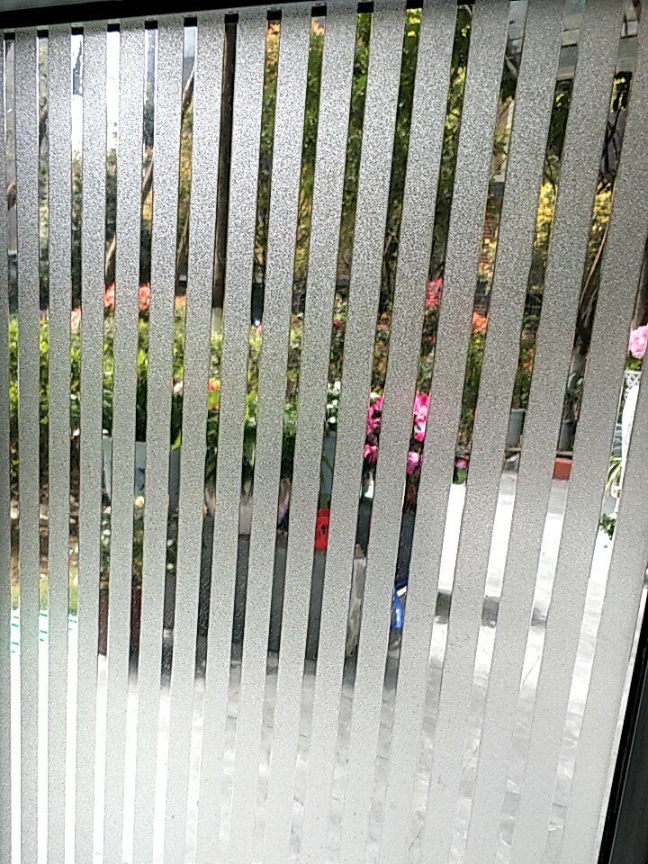静电磨砂条纹办公室装饰免胶玻璃贴纸窗户阳台透光半透明玻璃贴膜