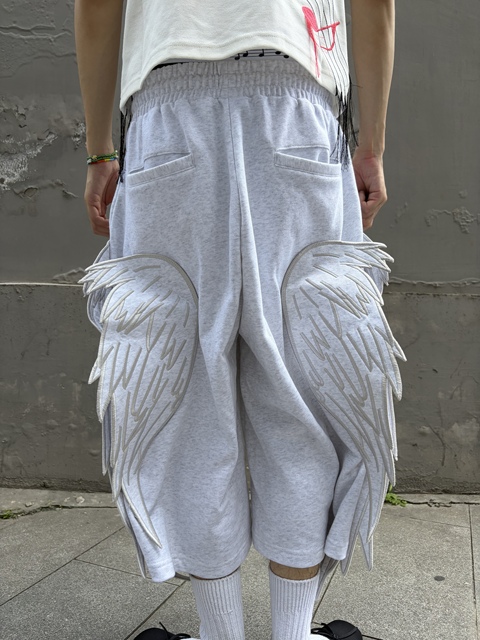 ANGEL WING PATCHWORK SHORTS image 8