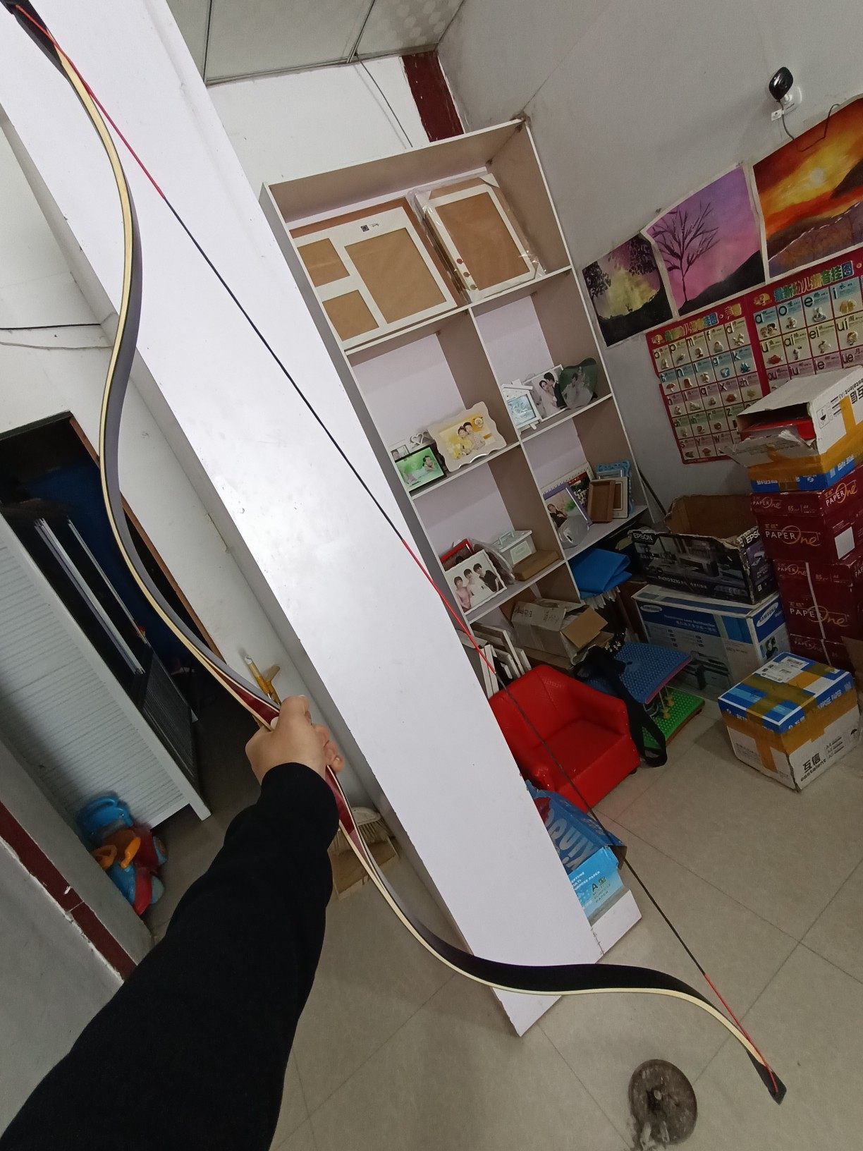 外形不错(2) 晨**意2020-03-23 颜色分类:桑木握把款汉长40磅裸弓[弓