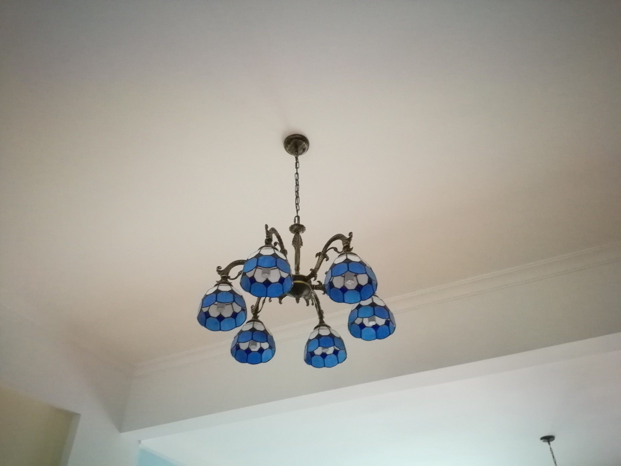 地中海风格吊灯客厅灯蓝色美式波西米亚灯具家用室内大气蒂凡尼灯