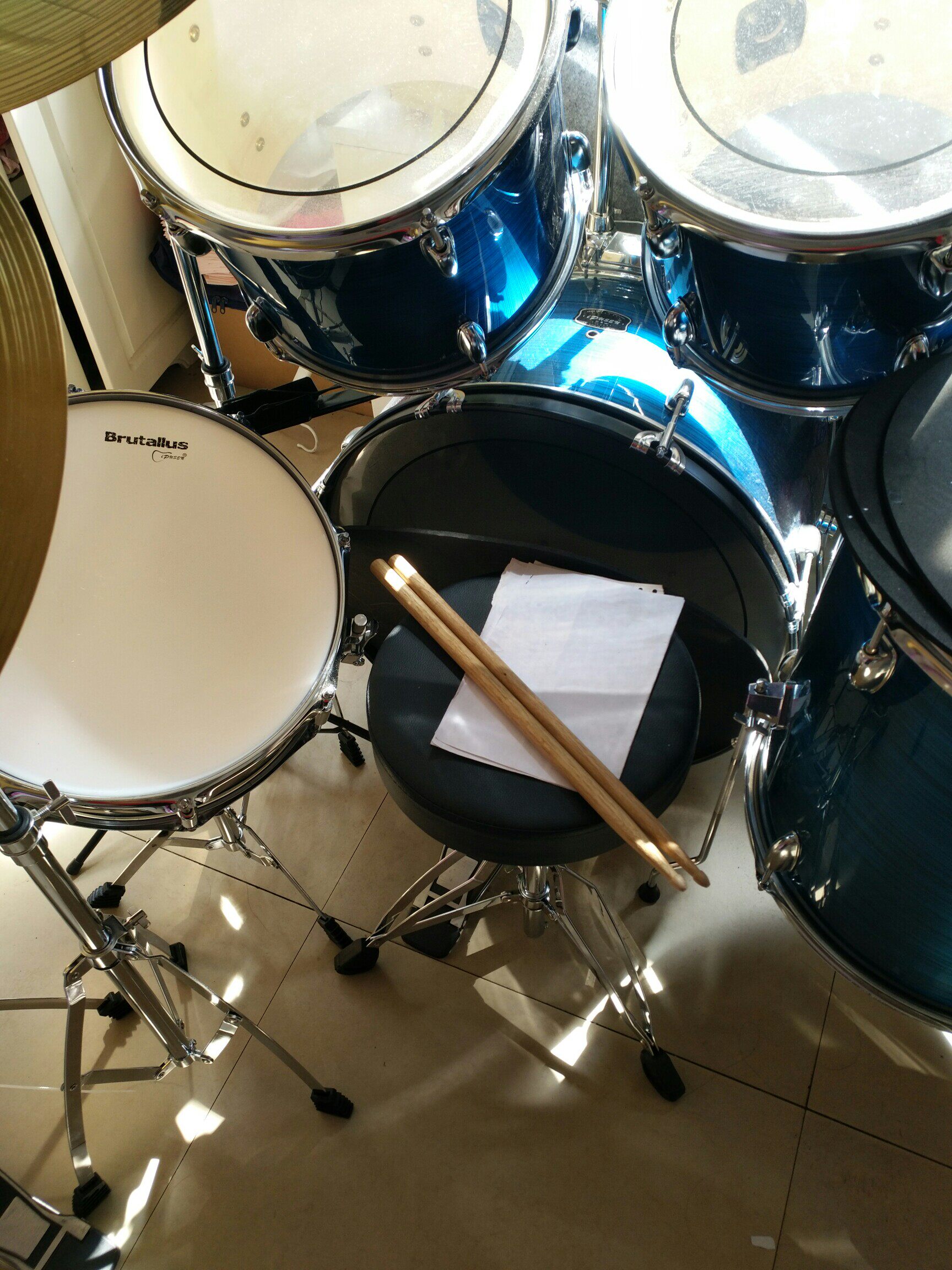 ipusen架子鼓成人儿童自学爵士鼓5鼓3鑔4初学者入门练习专业演奏