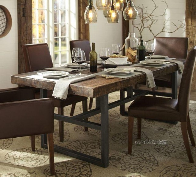 

Стол обеденный The accord wrought iron furniture LOFT
