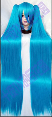 taobao agent Hatsune Miku Miku 120cm dark blue suit baby Hatsune Dragon God Hatsune COS PLAY wig