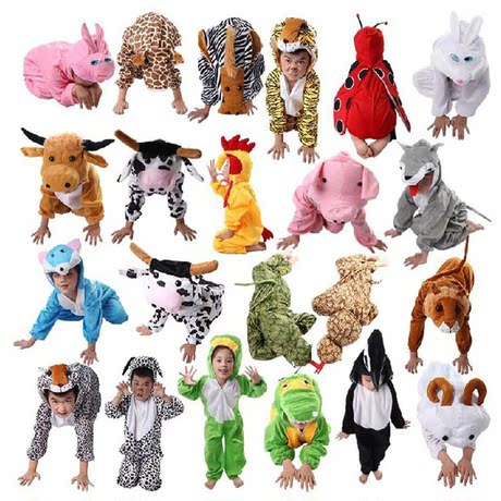 六一儿童节动物演出服装 表演卡通服饰 动物衣服连体装扮-2