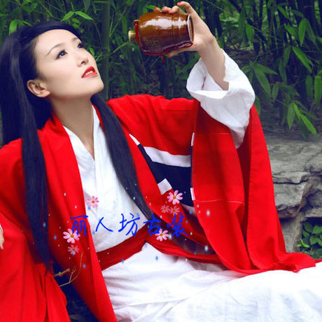 笑傲江湖林青霞东方不败古装红色古装影楼主题摄影服装唐装汉服
