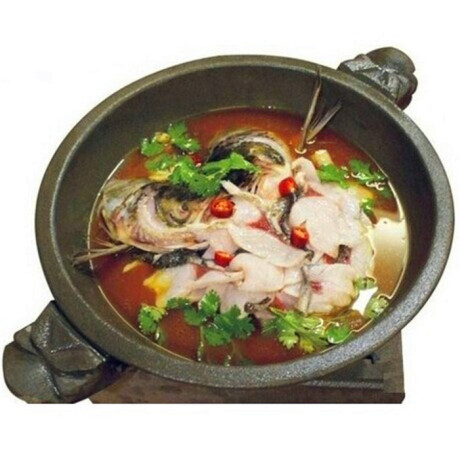 批发包邮抗裂耐火石龙头石锅天然石锅韩式石碗石锅鱼专用锅石炖锅