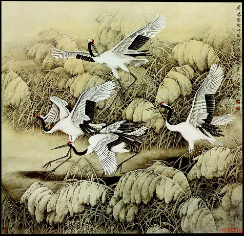 SU Embroidery DIY Kit Kit Junior Исследования тростники в тростнике 55*53 Начало вышивки ручной работы