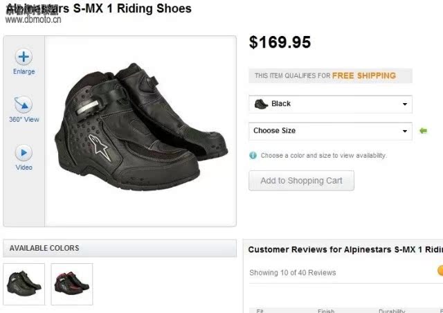

мотоботы Alpinestars S-MX1
