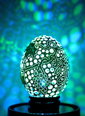 蛋雕鹅蛋雕刻 蛋壳镂空圣诞节工艺创意diy生日礼物创意七夕情人节