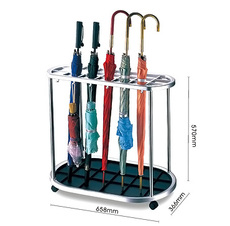 Подставка для зонта 杰丽斯j-21雨伞架 21孔+12挂钩 雨伞架21位