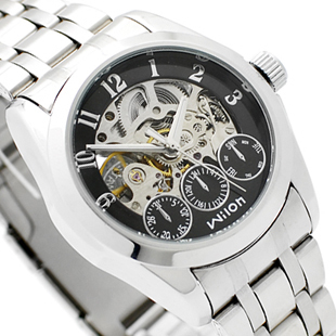 【机芯机械表】_自动机芯机械表图片_wilon威龙手表价格_搭配分享