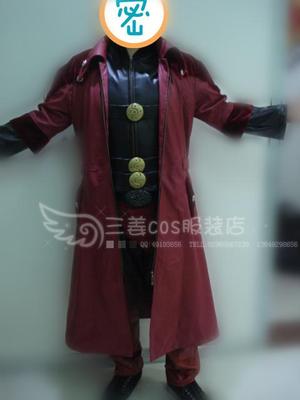 taobao agent Devil May Cry 4 Dan Ding full set of imitation leather ultra -original COSPLAY clothing customization three ginger clothing stores