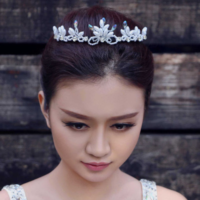 taobao agent Bride's veil, hair accessory, elegant crystal, 2018