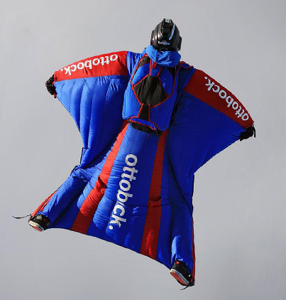 美国进口代购无动力高空跳伞滑翔翼装飞行服飞鼠服极限运动装备