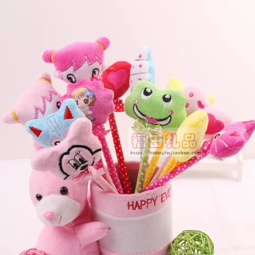 Мультяшные милые канцтовары, кукла, плюшевое украшение-шарик, креативный подарок, Южная Корея, милые животные
