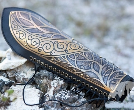 elves◇乌克兰代购 手作中世纪精灵装甲皮革金属射箭护腕护手道具