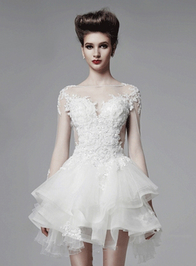 2016最新款 奢华水晶礼服两件套高端定制 可分开穿 上海实体店