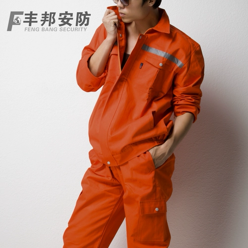 Хлопковый лонгслив для работы, высококлассный осенний светоотражающий комплект, увеличенная толщина