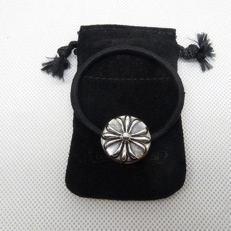 bgcl克罗心 chrome hearts 925纯银ch十字花头绳发圈复刻1比1爆款