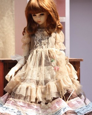 taobao agent SD doll BJD doll clothing/salon/doll clothes 65cm 3 4 girl doll suit skirt spot EDG016