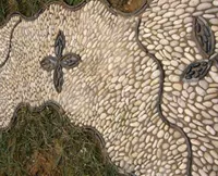 Jinan продает специальные гибкие камни, гравий, дизайн и установка дорожного покрытия, дизайн и установку