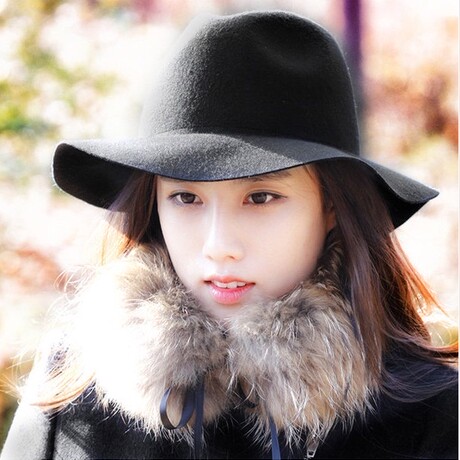 【女式秋天帽子】_毛呢女士礼帽图片_女式帽子价格_搭配分享 - 爱逛街