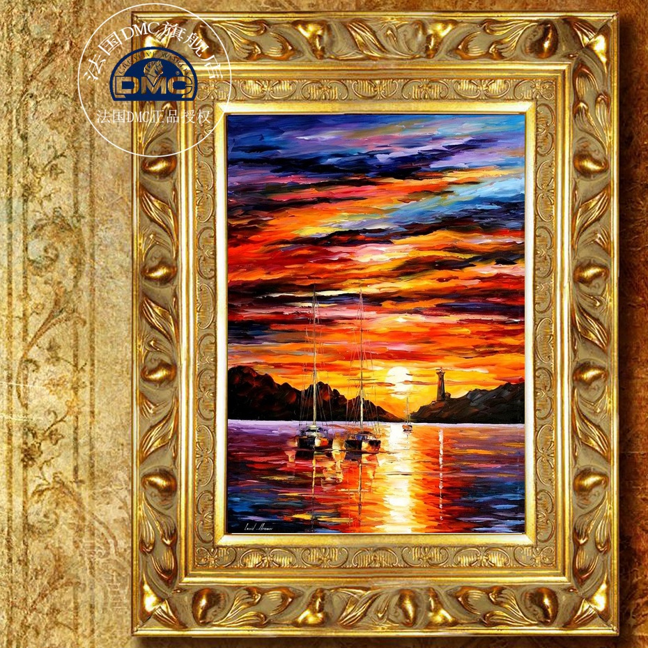 

Вышитая картина DMC afremov46 Leonid
