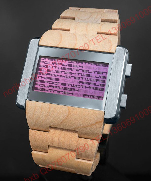 

Часы Tokyoflash Kisai Kaidoku Wood LCD