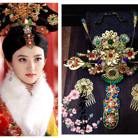 麓家〖大玉儿传奇〗景甜大玉儿孝庄皇后头饰清宫发饰复古古典