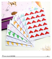 Candy Color Solid Color Paper Corner Post Card Склейка