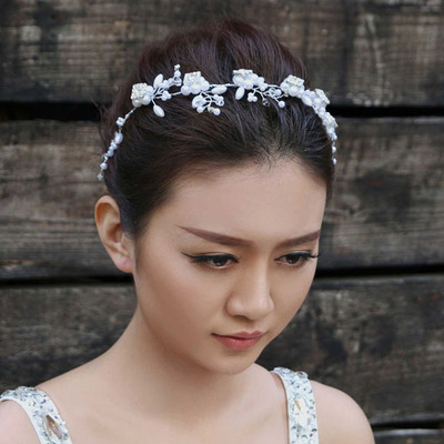 taobao agent Hair accessory for bride, headband, beaded bracelet, accessories, new collection