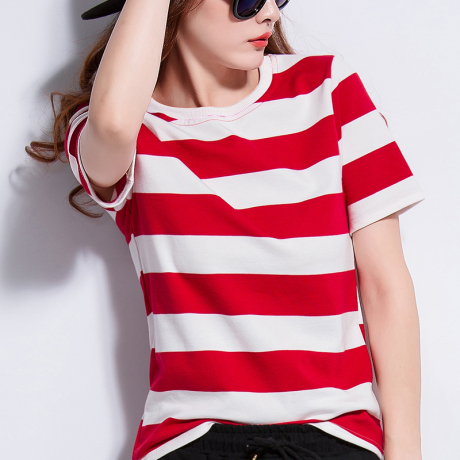 爱逛街为您找到条纹女短袖t恤相关的宝贝,您可以在下面的板块中挑选