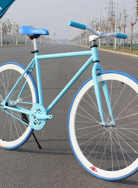 eg7死飞自行车男女款式死飞车公路学生单车倒刹整车荧光26寸24寸