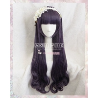 Aoi Magic Card Girl Sakura Avenue Temple Zhishi Black Grey Purple Hittero Kawa Kawa Meng Rabbit Girl Cosplay Wigs