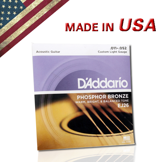 

Струны для гитар D'Addario Addario/EJ26 11-52