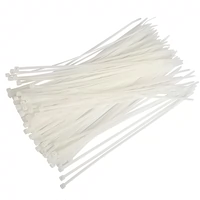 Мощные нейлоновые белые кабельные стяжки, оптовые продажи, 4×250мм, 200 шт, 2.8мм
