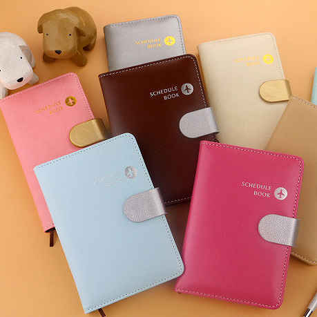 umi日韩文具皮面行程日志本日记本计划本小本子记事本旅行笔记本