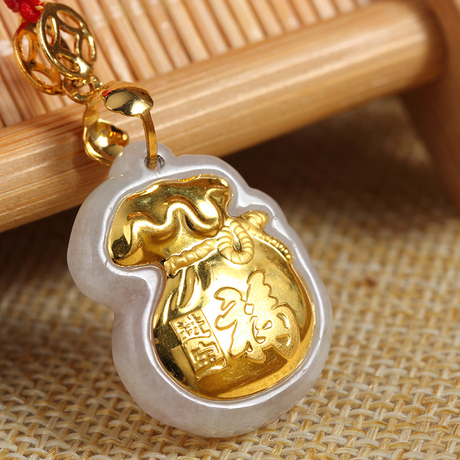 【福袋吊坠】_金镶玉吊坠图片_价格_搭配分享 - 爱逛街
