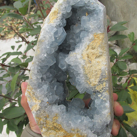 纯天然蓝晶洞摆件/蓝水晶洞摆件/特价促销2.75公斤