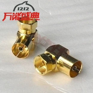 Полная медная британская британская F -Header RF Mother F Head to TV Jack (Mother Seat) Кабельное телевидение набор -Top Box Converting Head