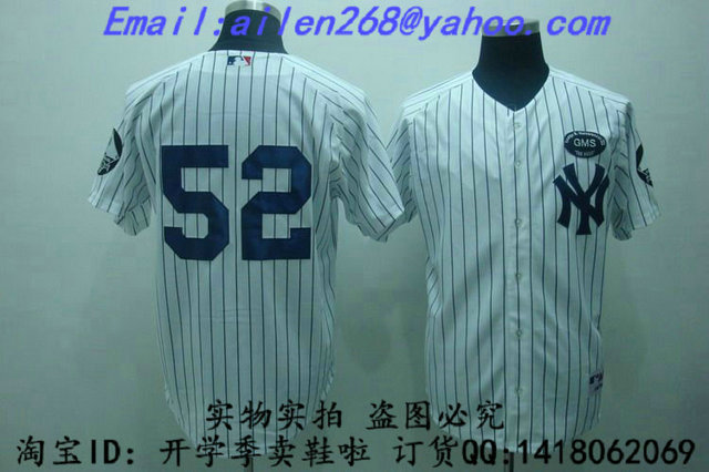 

Форма для регби JERSEYS MLB New York Yankees 52# White GMS Pinstripe