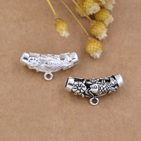 Классическая трубка, четки из круглых бусин, ожерелье из кварца, ожерелье и браслет с аксессуарами, серебро 925 пробы, «сделай сам»