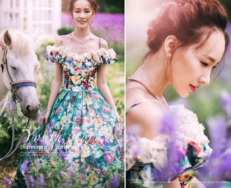 

Свадебное платье Korean theme wedding T152