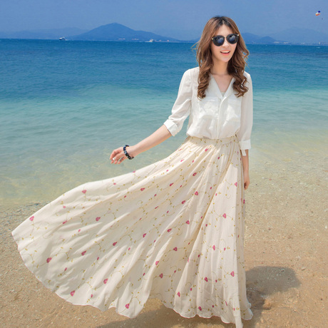 【中长款半身裙】_波西米亚半身裙图片_夏长裙价格_搭配分享 - 爱逛街