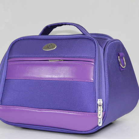 完美玛丽艳化妆包【 高档手拎 斜跨美容包】浅紫色美容包 包邮