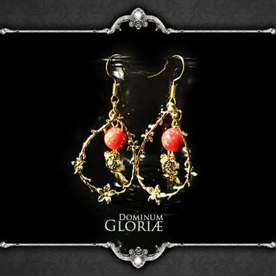taobao agent Gloria ｜ Enterprise elegant ancient style Chinese koi bride retro gold plating earrings girl gift